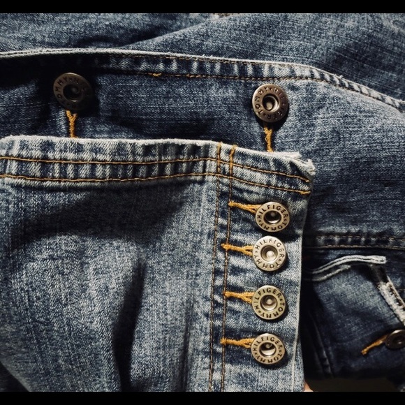 Tommy Hilfiger Distressed Jean Jacket XL - Picture 8 of 10